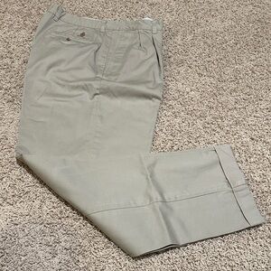 Vintage Tommy Hilfiger Pleated Cuffed Men's Classic Khaki Pants